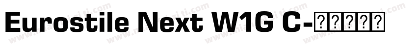 Eurostile Next W1G C字体转换